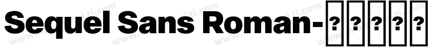Sequel Sans Roman字体转换